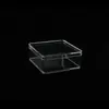 Caja de almacenamiento transparente tamaño pequeño caja cuadrada caja de amor mini expositor de joyería caja cuadrada pequeña para almacenar golosinas al por mayor