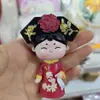 Souvenirs Turísticos Decorativos Culturais e Criativos de Xi'An Luoyang, Doces de Estilo Antigo, Pequeno Brocado, Tendência Nacional, Ímãs de Geladeira Magnéticos de Dama da Dinastia Tang