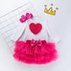 Verano Nuevo Dibujos Animados para Niños Niñas Algodón de Alta Calidad Bolsa Ropa Pedo Moda Manga Larga Liebre Seis Capas 0-2 Ropa