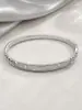 Pulsera de Moda con Circonitas Super Brillantes, de Alto Nivel, Simple, con Temperamento, Versátil, Regalo para Novia, Madre, Regalo de Banquete