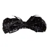 Pinza para Cola de Caballo de Lunares Lazo Francés Retro Pinza Plátano Tela de Alta Gama Parte Posterior de la Cabeza Pinza Vertical Accesorios para el Cabello Pinza para el Cabello de Mujer