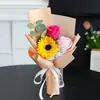 Dia dos Namorados Sabonete Girassol Cravo Buquê Dia do Enfermeiro Flores Preservadas Formatura Dia do Professor Evento Pequenos Presentes