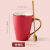 Estilo europeu pequena caneca de luxo galvanizada presente Phnom Penh café chá da tarde cerâmica menina copo de água potável masculino