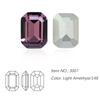 Dongzhou Crystal K9 de alta calidad con base puntiaguda, diamantes de cristal de anís estrellado largo plateados, joyas de diamantes, equipaje, accesorios decorativos de bricolaje al por mayor