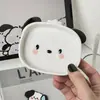 Prato Fofo para Molho de Cachorro Pacha Cerâmica Louça de Mesa Pequeno Prato de Molho Fofo Doméstico Prato de Condimento Prato para Molho de Soja Prato para Vinagre