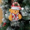 Nuevos artículos decorativos transfronterizos navideños para personas mayores, muñeco de nieve, alce pequeño colgante, accesorios para árbol de Navidad de tela pequeños