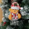Natal transfronteiriço novos itens decorativos para idosos, boneco de neve, alce pequeno pingente árvore de Natal acessórios tecido pequeno