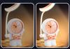 Creativo estudiante mesita de noche astronauta pequeño reloj despertador dormitorio mesita de noche luz nocturna con sacapuntas decoración de reloj