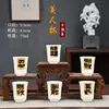 Taza Maestra de Porcelana Blanca China, Taza de Té de Jade, Taza de Degustación de Té, Juego de Té con Apellido Grabado, Taza de Té de Gran Capacidad para Regalo, Dehua