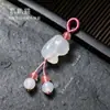 Contas redondas de ágata de cristal natural, pequenos pingentes, acessórios para pulseiras, colares, acessórios DIY, fechos universais, pingentes de bolsa