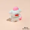 Accesorios de Resina de Cachorro Estéreo de Dibujos Animados DIY Escritorio Coche Pantalla Llavero Muñeca Decorativa Joyería Material