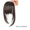 Peluca con Patillas, Línea de Cabello Natural y Flequillo Recto, Peluca de Fibra Sintética, Popular en Comercio Exterior, Ventas Transfronterizas Europeas y Americanas