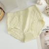 Roupa íntima de Músculo Nu Texturizada Feminina Cintura Alta Jacquard Ajuste ao Corpo Confortável Seda Parte de Baixo do Gancho Levanta Bumbum para Meninas