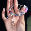 Acácia Mesmo Estilo Chinês Tu Shan Guofeng Pulseira Círculo Duplo Contas Antigas Nicho Design Avançado Pulseira de Impressão
