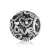 Pulsera Espaciadora de Cuentas de Estilo Étnico Vintage Transfronterizo Amor Hueco Joyería Cuentas Sueltas Pulsera DIY Collar Cuentas Hechas a Mano