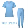 Temu Aliexpress Hospital Odontológico Europeu e Americano Sala de Operações Roupa de Lavar Mãos Fato Uniforme de Médico Enfermeiro Roupa de Trabalho para Salão de Beleza
