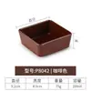 Cuenco de melamina imitación porcelana para condimentos para restaurantes y locales de hot pot, platillo cuadrado para salsas, platillo para vinagre, platillo para mojar, platillo para snacks, vajilla comercial de plástico