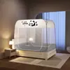 Nuevo modelo de tienda mongola plegable para el hogar, mosquitero anticaídas, sin instalación, estampado de dibujos animados, mosquitero cifrado y elevado para niños para el dormitorio