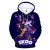 Traje de personaje de patineta japonesa SK8 The Infinity con sudadera con capucha 3D con gorra más suéter de terciopelo para hombres y mujeres
