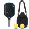 Pala de Pickleball de Fibra de Carbono T700 Toray Textura de Tela de Grafito Esmerilada 16 mm de Espesor Competición Fibra de Carbono