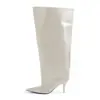 2024 Nuevas Botas de Moda Europea y Americana de Comercio Exterior con Tacón Alto Apuntado Stiletto Personalidad Botas Largas por Encima de la Rodilla Zapatos de Mujer