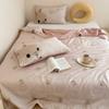 Estampado de Dibujos Animados Tipo A Verano Fresco de Tencel para Niños Juego de Cuatro Piezas Colcha Fresca de Aire Acondicionado para Bebé Sábanas Fundas de Almohada Lavable a Máquina