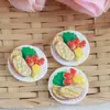 Mini Casa de Muñecas simulación desayuno comida miniatura plato pan tostado pan resina comida y modelo de juego adornos pequeños hechos a mano