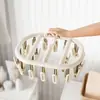 Cabide Redondo Multifuncional Varal Doméstico com Múltiplos Pregadores Economizador de Espaço para Quarto/Varanda Pendura Roupa Íntima Meias 20 Pregadores Cabide
