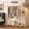 Cabideiro de chão resistente para uso doméstico no quarto, cabideiro interno móvel, varal simples, cabideiro de dormitório