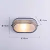 Lámpara de Pared Exterior Estilo Industrial Retro Americano Patio Terraza Puerta Exterior Resistente al Óxido Cafetería Lámpara de Pared de Aluminio Fundido Otros