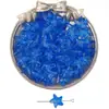 15x 14mm Cuentas de Vidrio Estrella de Mar Costera para Pulsera Collar Hecho a Mano con Agujero Recto