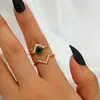 Juego de anillos europeos y americanos transfronterizos abiertos multijunta de 22 piezas anillo de amor diseño femenino nicho sentido retro