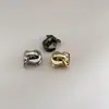 Em Estoque 3 # Puxador de Zíper de Metal Nº 5 com Fivela D de 3 Pontos, Fivela em Forma de D de Arame de Ferro Galvanizado Enrolado, Fivela de Metal Galvanizado para Pendurar em Liga de Zinco.