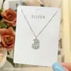 Collar de plata de ley S925 para mujer, diseño de nicho, colgante de bolso, cadena de clavícula, elegante, combinable con todo, distintivo, dulce y exquisito.