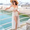 2026 Nuevo Estilo Traje de Baño tipo Hada Bikini para Mujer Set de Tres Piezas para Aguas Termales Sexy Largo Blanco Traje de Baño de Diosa