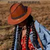 Sombrero de Verano de Ala Ancha para Mujer con Protección Solar para Viajes, Sombrero de Sol Retro Americano Sexy, Ropa de Viaje, Sombrero de Vaquero Occidental