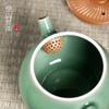 Fábrica Kongshan Xinyu directa Longquan celadón saltando cuchillo gris esmalte hecho a mano tetera kung fu juego de té tetera de cerámica