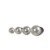 Fábrica en stock cuentas de concha medio agujero perla cuentas beige 4-14 mm perla de imitación joyería collar accesorios de ropa