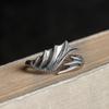 Dark Dream Factory Outlet s925 Sterling Silver Dragon Wings Anel Anel Jóias Cross-border Atacado
