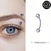 Ventas Directas de Fábrica En Stock G23F136 Aleación de Titanio Colgante de Vidrio Forma de Gota Joyería para Perforaciones Tachuelas para Cejas Tachuelas para Orejas Tachuelas para Labios