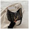 Bolso bandolera de hombro para mujer, estilo retro, popular, con textura de moda de gran capacidad y nueva tendencia 2024 con estampado de leopardo