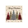 Camión Rojo Vintage Temática Navideña Juego de Vajilla Patrón Algodón Lino Árbol de Navidad Platos de Papel Vasos de Papel Servilletas de Papel Suministros para Fiesta