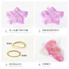 Molde para estampación de joyas japonesas con diseño de uñas, marco dorado K, barra acrílica doblada, herramientas de cuatro radianes
