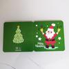 Tarjeta de felicitación de Navidad, Tarjeta de bendición de dibujos animados mini, Tarjeta de agradecimiento festiva transfronteriza, Tarjeta con mensaje de bendición linda, Tarjeta pequeña para Nochebuena
