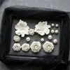 Nueva Flor de Perla Artificial Tacto de Alta Gama Adecuada para la Parte Superior del Zapato Crocs Hebilla de Zapato de Moda Tridimensional Hebilla Decorativa Flor de Zapato Moderna