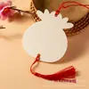 Tarjetas de Deseos, Etiquetas de Madera, Etiquetas Colgantes de Bendición para Árboles, Decoraciones Festivas para Lugares Pintorescos, Pequeños Carteles de Madera en Blanco Hechos a Mano, Etiquetas de Paz, Tarjetas de Deseos