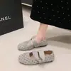 Zapatos de Mujer Mary Jane Cuadrados de Lunares Franceses Individuales 2026 Nuevo Otoño Dulces Bailarinas para Combinar con Faldas Zapatos de Noche