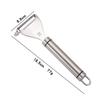 Pelador de cocina de acero inoxidable 304, cuchillo pelador de frutas multifuncional, mango de madera, utensilio de cocina