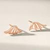 Nuevos aretes de ángel y diablo plata esterlina 925 diseño de nicho aretes personalidad transfronteriza aretes asimétricos mayoreo