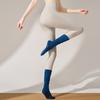 Calcetines de Yoga Antideslizantes para Otoño e Invierno, Calcetines Deportivos Largos de Pilates, Calcetines Apilables hasta la Pantorrilla, Combinados con Pantalones de Tiburón, Algodón Puro para Mujer